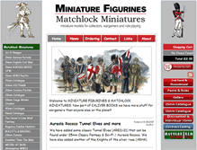 Tablet Screenshot of miniaturefigurines.co.uk